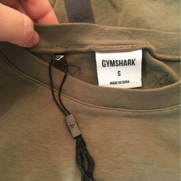 𝅺gymshark Khaki Green Box Utility Crop Sweater - Picture 5 of 11